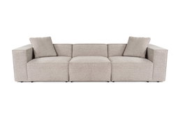 Atelier Del Sofa Sofá 3 Plazas Lora - Mocha, 100% Lino, Comodidad y Estilo